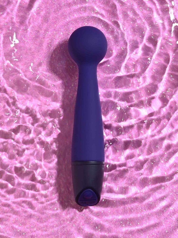 Gumball Silicone Rechargeable Wand Massager Vibrators Selopa Purple
