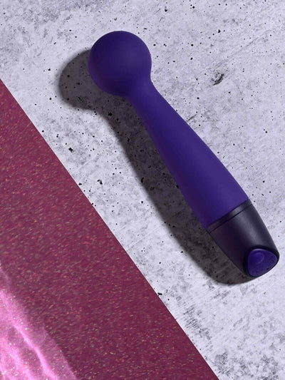 Gumball Silicone Rechargeable Wand Massager Vibrators Selopa Purple