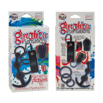 Gyration Sensations Couple’s Pleasure Kit More Toys California Exotics Novelties Black