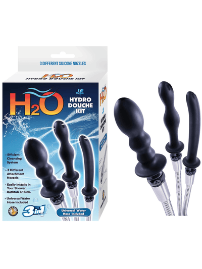 H20 Hydro Douche Anal Cleaning Kit Anal Toys Nasstoys Black