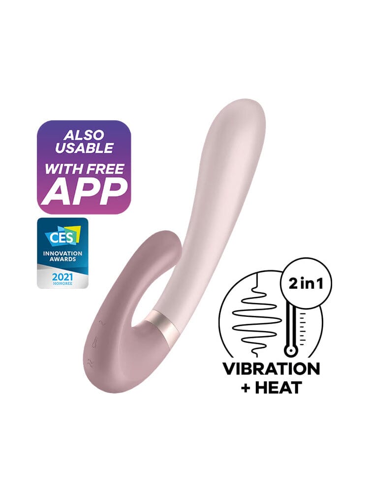 Heat Wave Connect App Rabbit Vibrator Vibrators Satisfyer Pink/Mauve