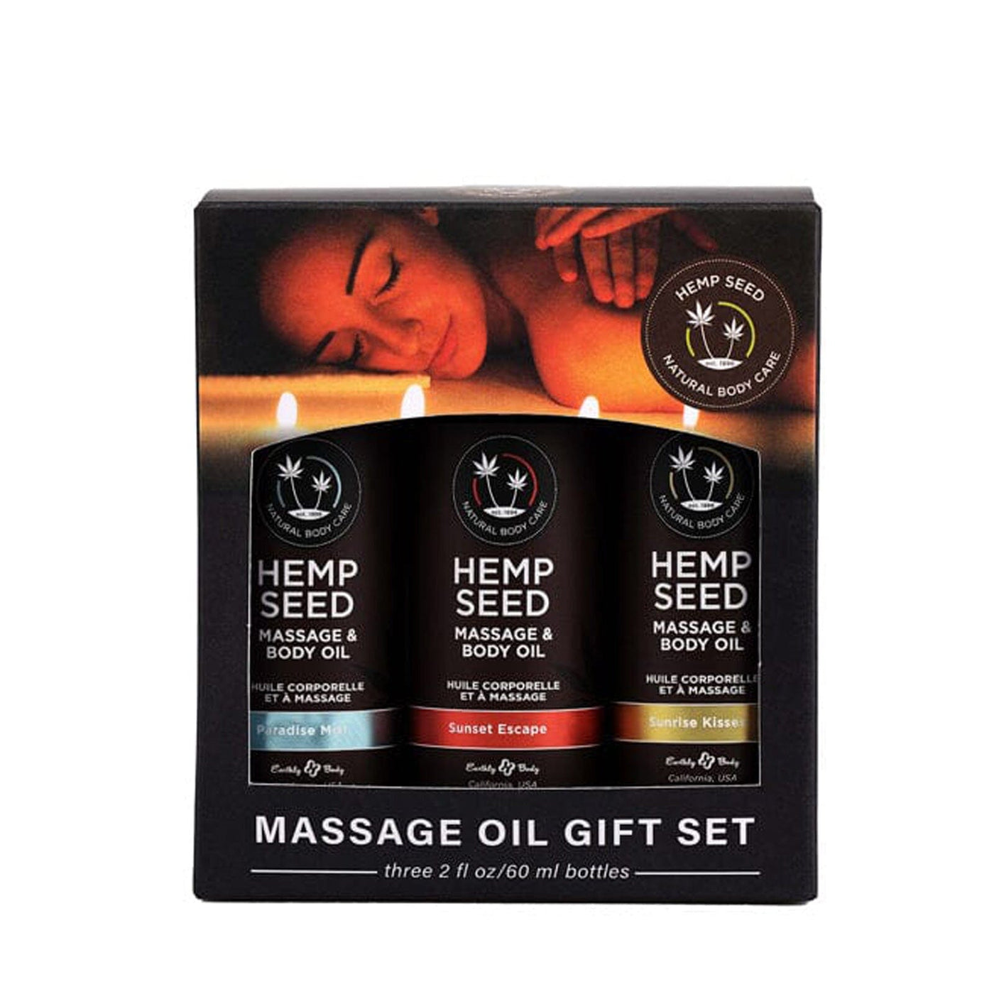 Hemp Seed Massage & Body Oil Gift Set