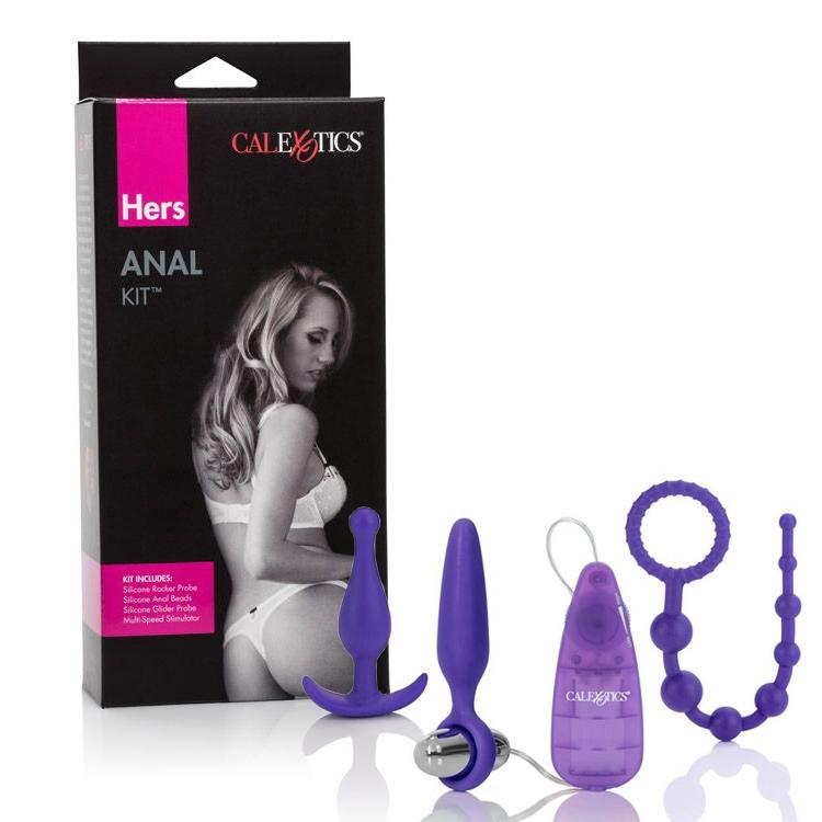 Hers Silicone Anal Training Kit Anal Toys CalExotics Purple