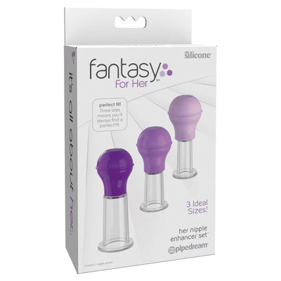 Her Fantasy Nipple Pump Set Bondage & Fetish Pipedream Products Purple