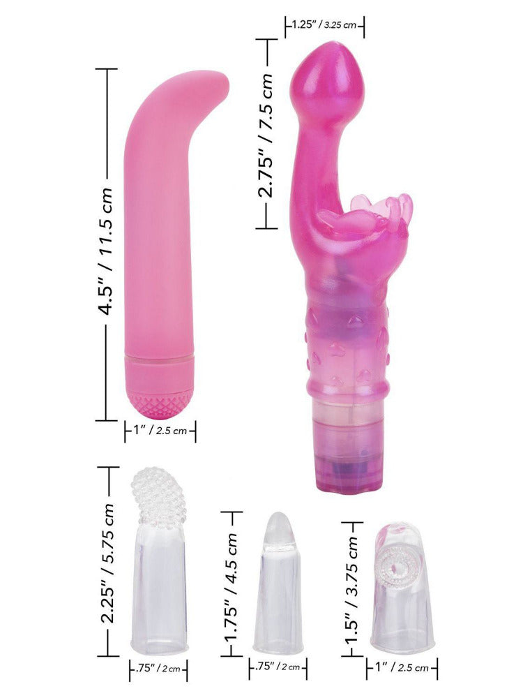 Hers G-Spot Vibrator Kit Vibrators California Exotic Novelties Pink