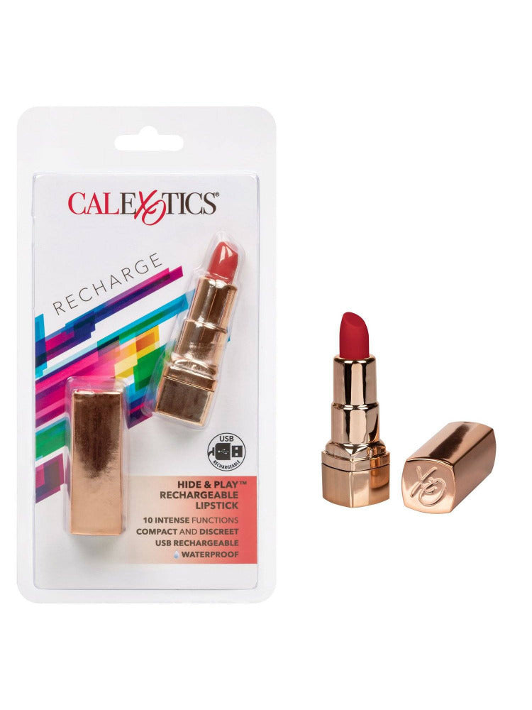 Hide & Play Rechargeable Lipstick Vibrator Vibrators California Exotics Novelties