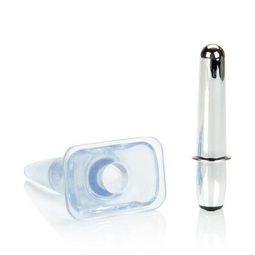 High-Intensity Vibrating Anal Probe Anal Toys CalExotics Clear Blue