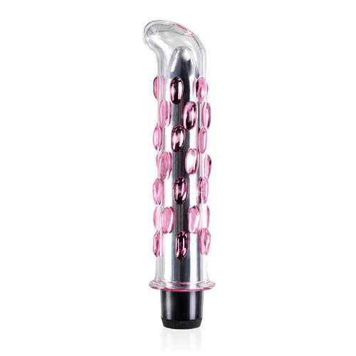 Icicles No. 19 Glass G-Spot Vibrator Vibrators Pipedream Products Pink/Clear