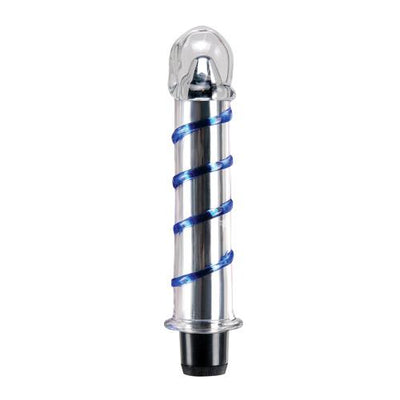 Icicles No. 20 Waterproof Glass Vibrator Vibrators Pipedream Products Blue/Clear