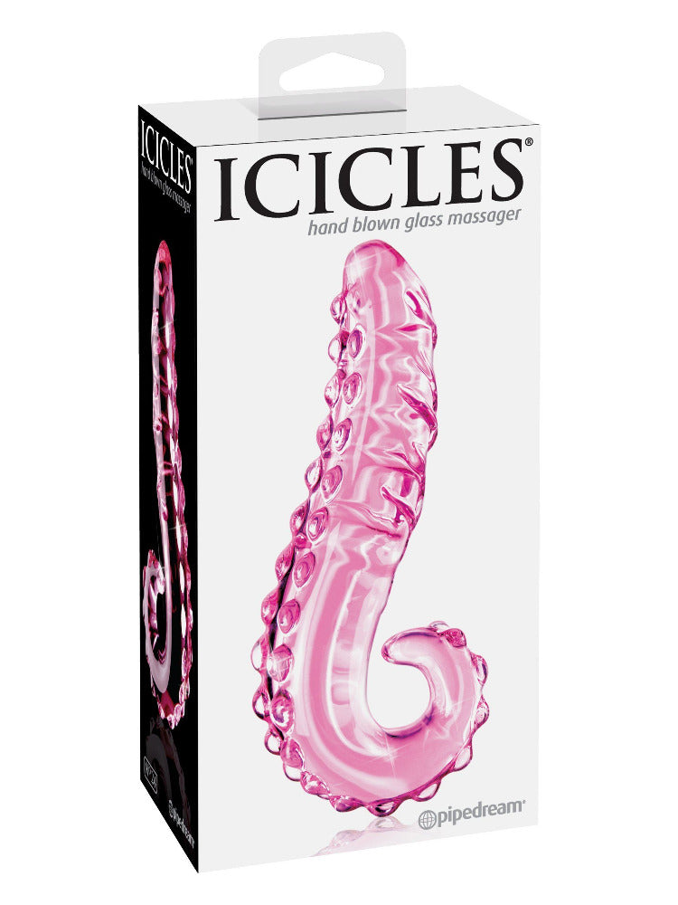 Icicles No. 46 Glass Massager Anal Probe Anal Toys Pipedream Products Pink