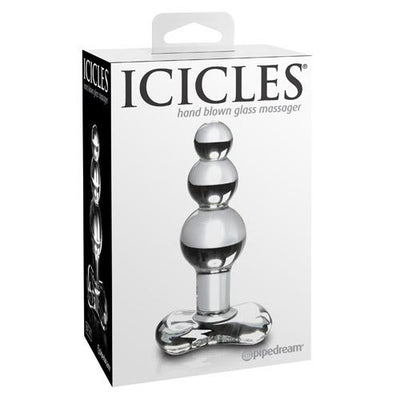 Icicles No. 47 Glass Butt Plug Anal Toys Pipedream Products Clear