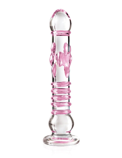 Icicles No. 6 Glass Dildo Massager Dildos Pipedream Products Pink