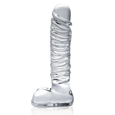 Icicles No. 63 Glass Dildo Massager Dildos Pipedream Products Clear
