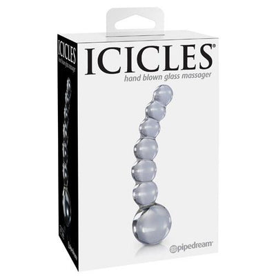 Icicles No. 66 Glass Waterproof Massager Dildos Pipedream Products Clear
