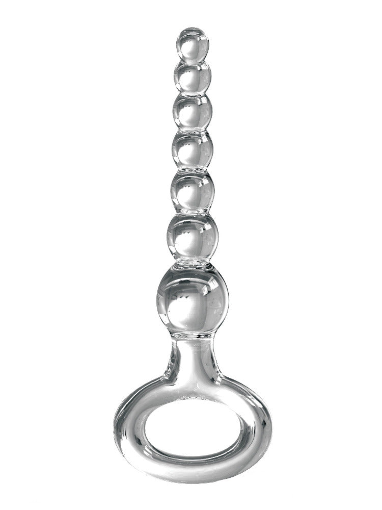 Icicles No. 67 Glass Massager Anal Beads Anal Toys Pipedream Products Clear
