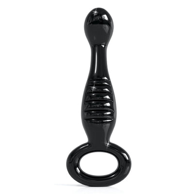 Icicles No. 68 Glass Massager Anal Probe Anal Toys Pipedream Products Black