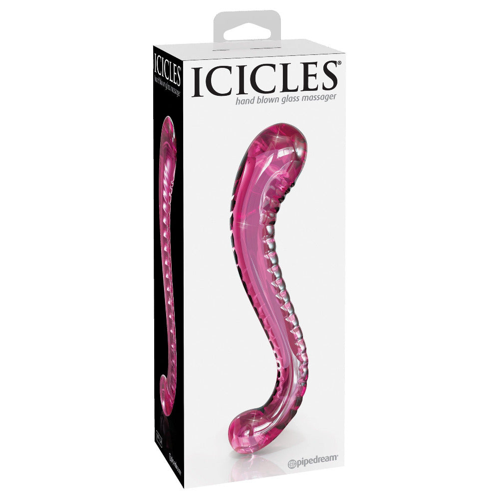 Icicles No. 69 Glass Dual Ended Massager Dildos Pipedream Products Pink