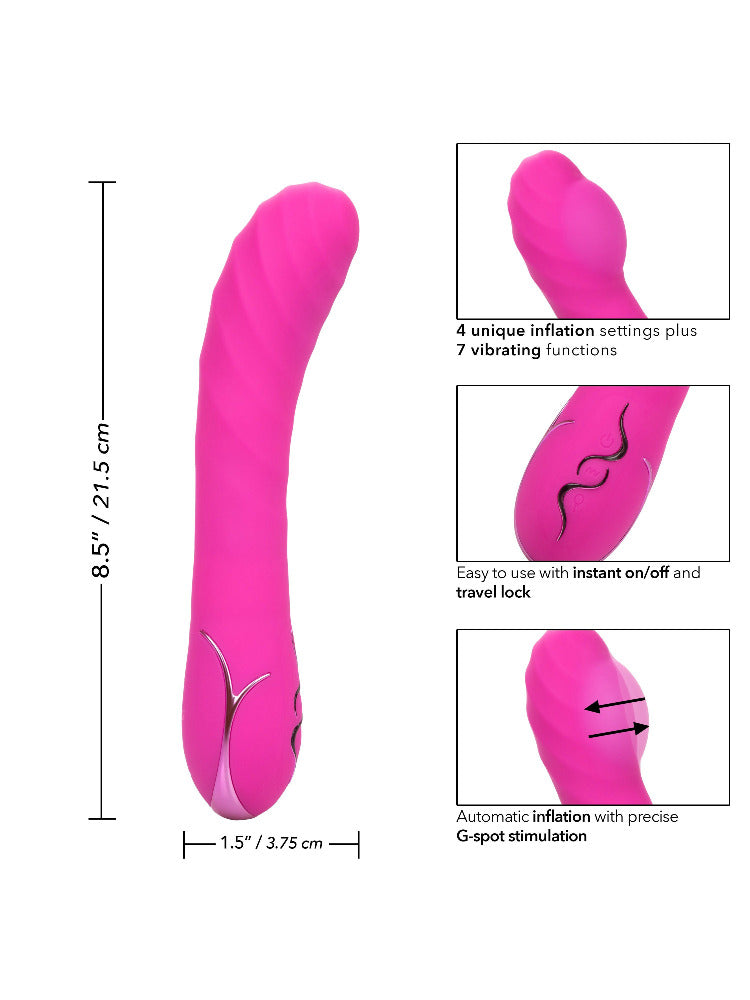 Insatiable G-Wand Inflatable “G” Vibrator Vibrators CalExotics Pink 