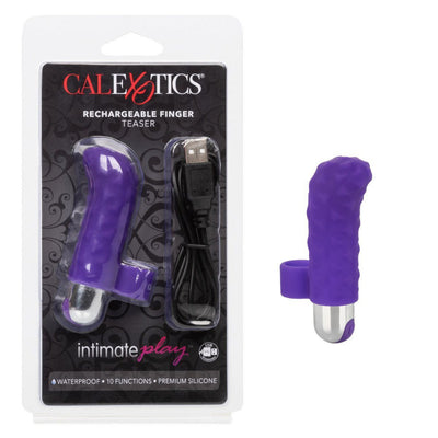 Intimate Play Vibrating Finger Teaser More Toys CalExotics Purple