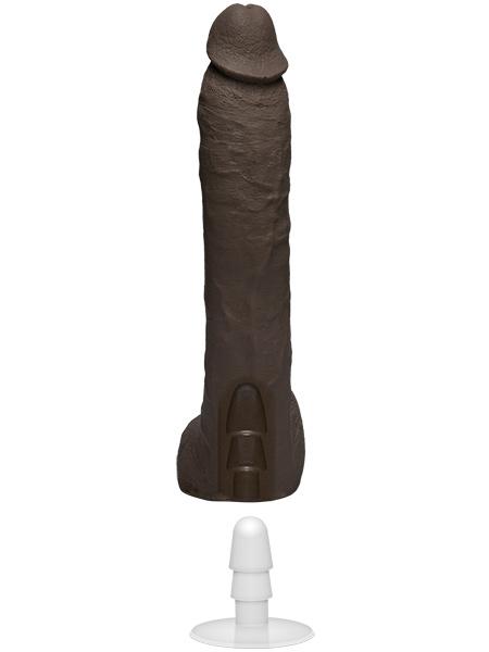 Signature Cock Isiah Maxwell Realistic Cock Dildos Doc Johnson Chocolate 10.25"