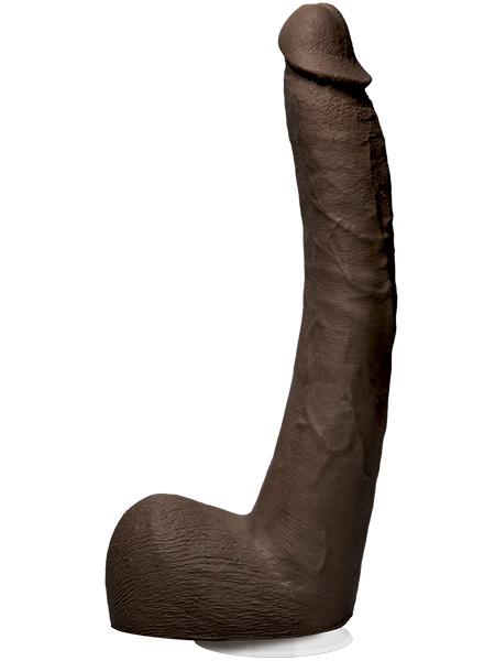 Signature Cock Isiah Maxwell Realistic Cock Dildos Doc Johnson Chocolate 10.25"