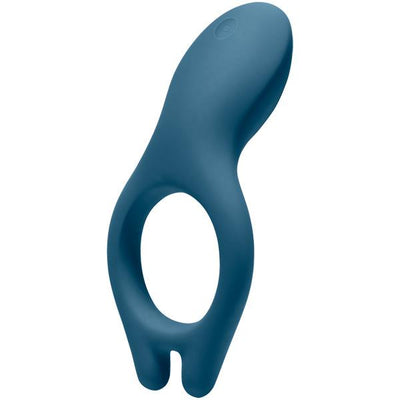 iVibe Select Silicone Vibrating Cock iRing More Toys Doc Johnson Blue