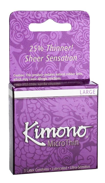 Kimono Micro Thin Large Latex Condoms  More Toys Kimono Condoms 