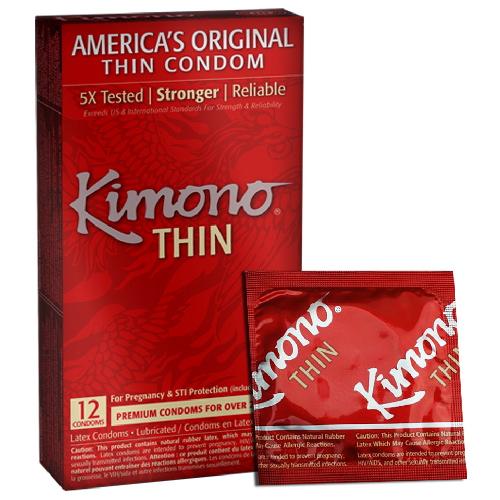 Kimono Thin Premium Latex Condoms More Toys Kimono Condoms 