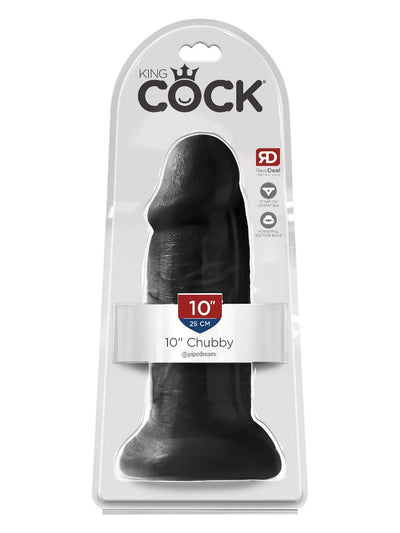 King Cock Chubby Realistic Dildo Dildos Pipedream Products Black 