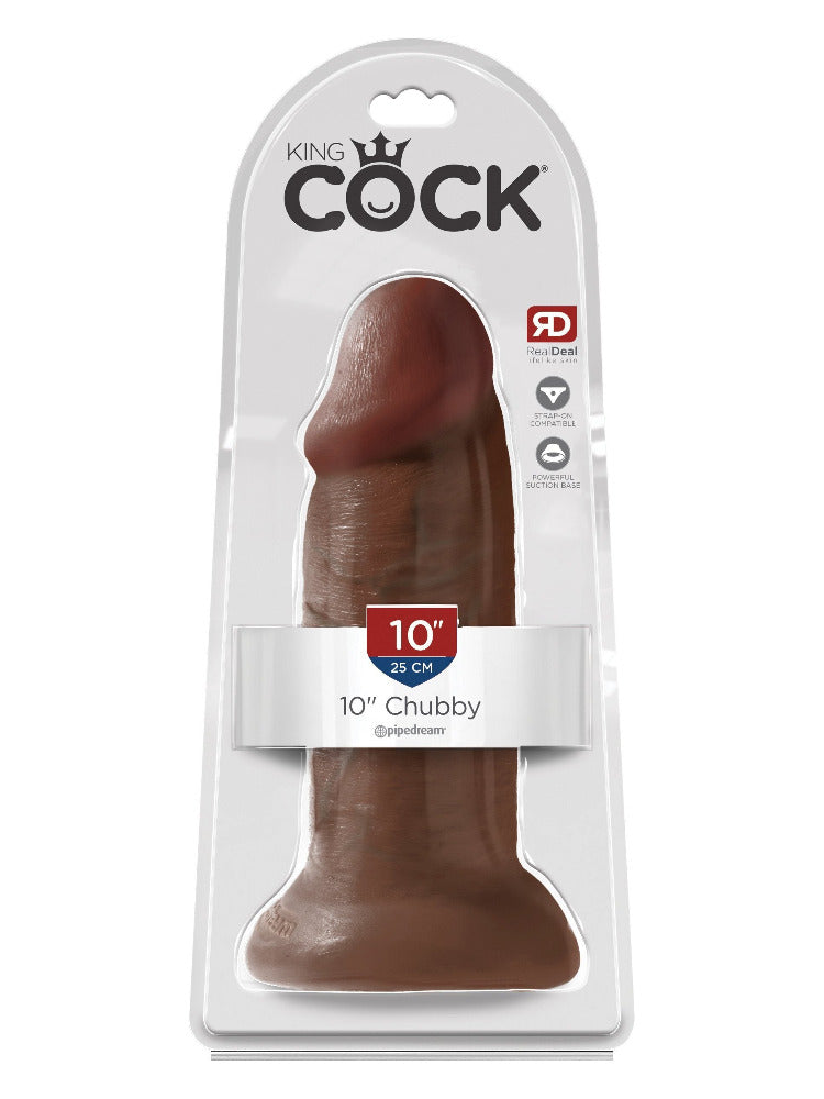King Cock Chubby Realistic Dildo Dildos Pipedream Products Dark 