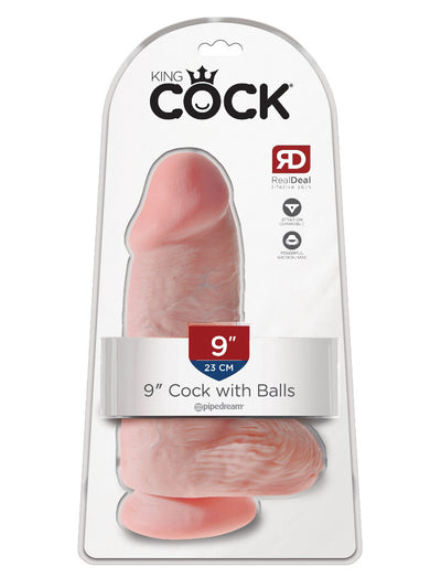 King Cock Chubby with Balls Realistic Dildo Dildos Pipedream Products Light 