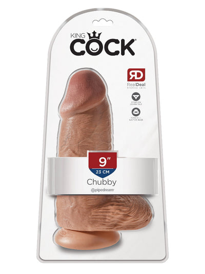King Cock Chubby with Balls Realistic Dildo Dildos Pipedream Products Tan 