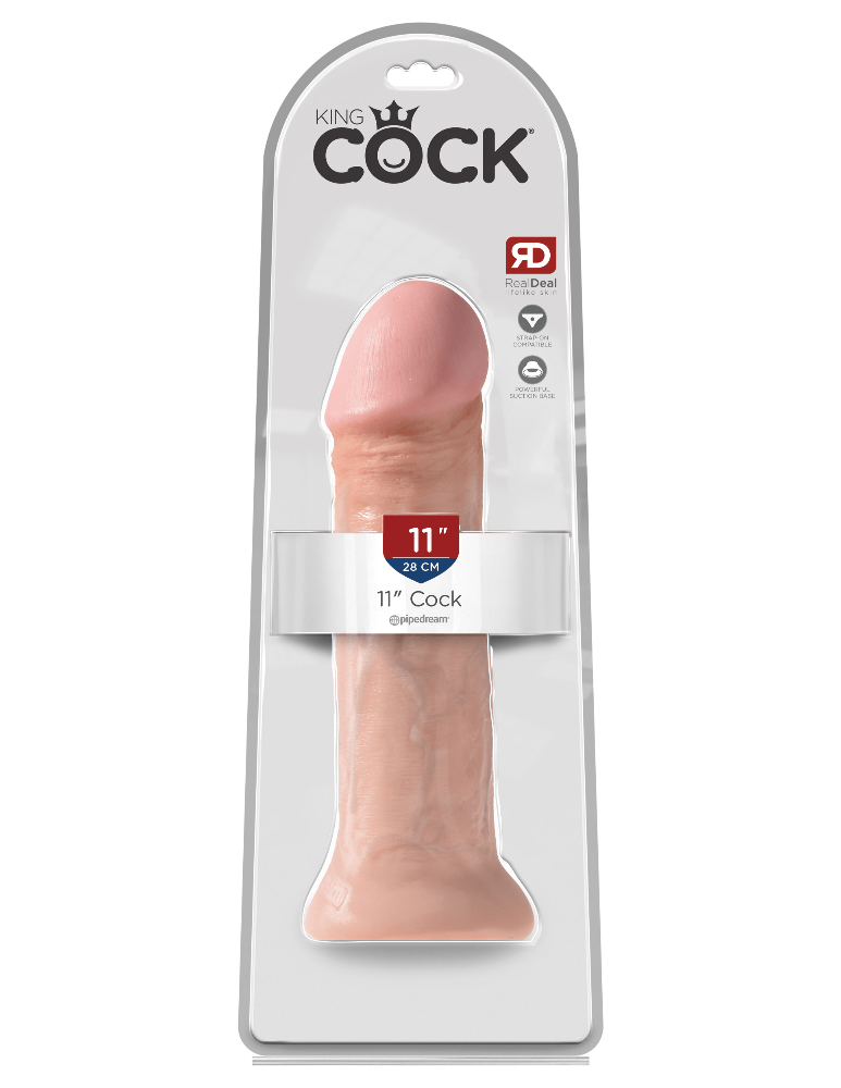 King Cock Real Deal Ultra-Realistic Dildo Dildos Pipedream Products Light 11"