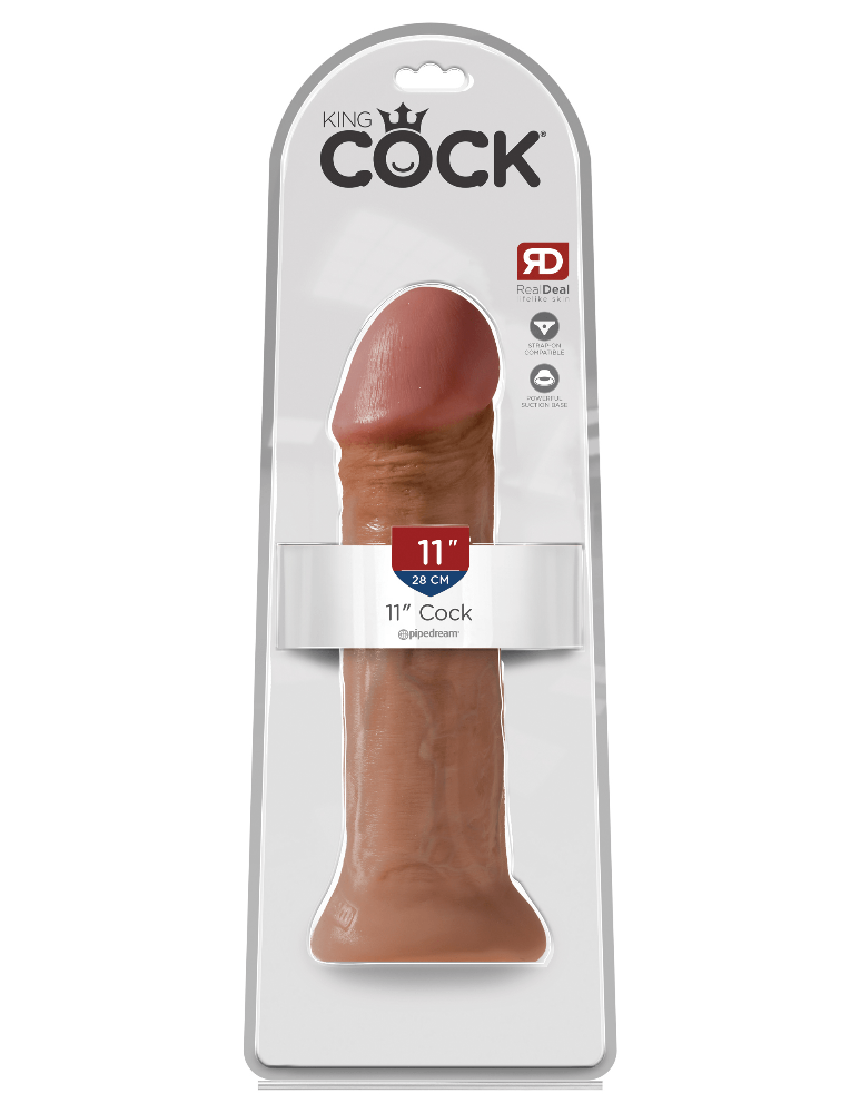 King Cock Real Deal Ultra-Realistic Dildo Dildos Pipedream Products Tan 11"