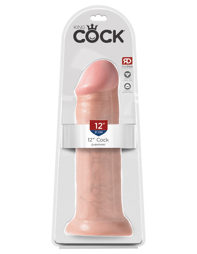 King Cock Real Deal Ultra-Realistic Dildo Dildos Pipedream Products Light 12"
