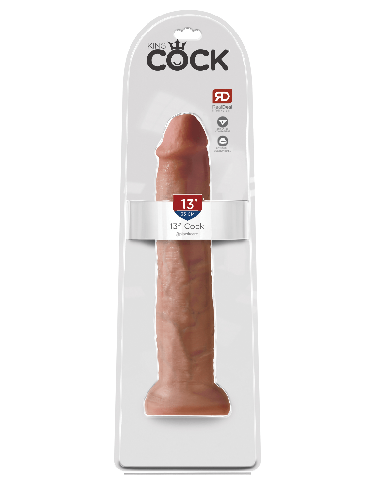 King Cock Real Deal Ultra-Realistic Dildo Dildos Pipedream Products Tan 13"