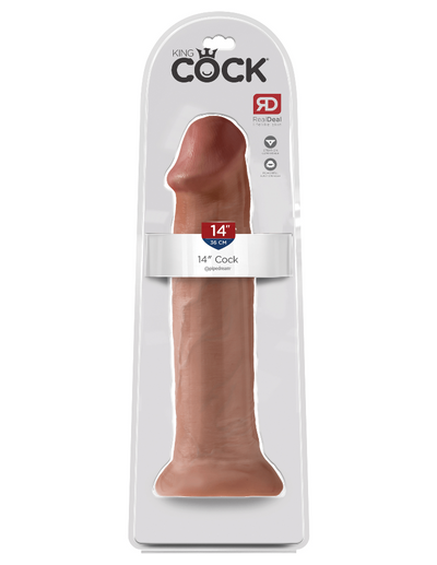 King Cock Real Deal Ultra-Realistic Dildo Dildos Pipedream Products Tan 14"