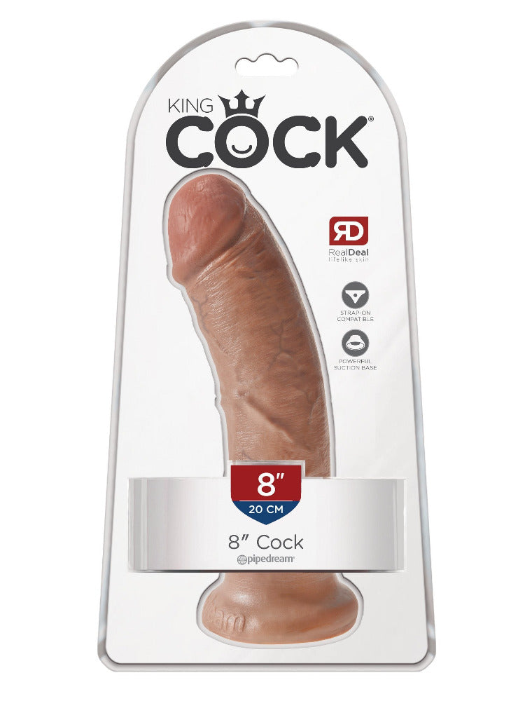 King Cock Real Deal Ultra-Realistic Dildo Dildos Pipedream Products Tan 8"