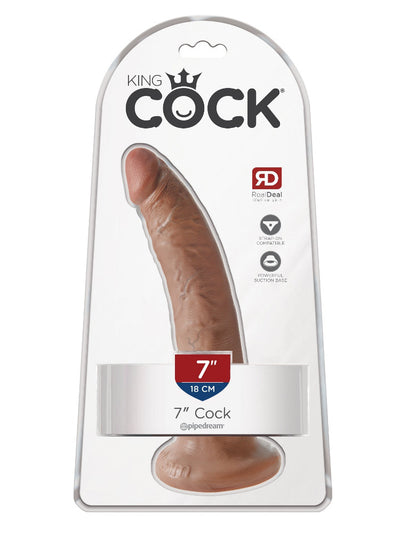 King Cock Real Deal Ultra-Realistic Dildo Dildos Pipedream Products Tan 7"