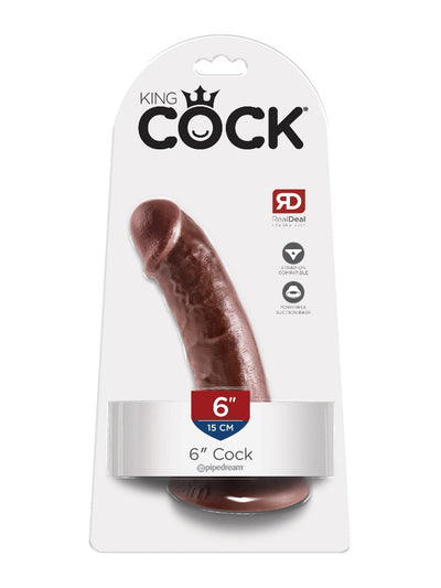 King Cock Real Deal Ultra-Realistic Dildo Dildos Pipedream Products Dark 6"