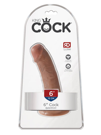 King Cock Real Deal Ultra-Realistic Dildo Dildos Pipedream Products Tan 6"
