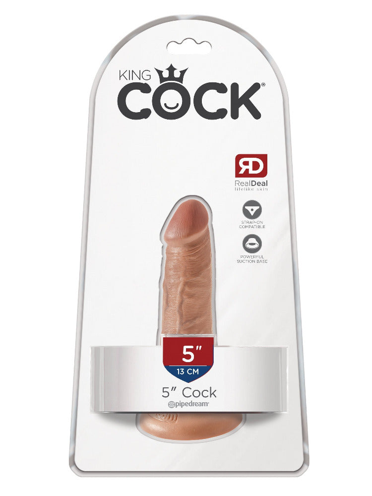 King Cock Real Deal Ultra-Realistic Dildo Dildos Pipedream Products Tan 5"