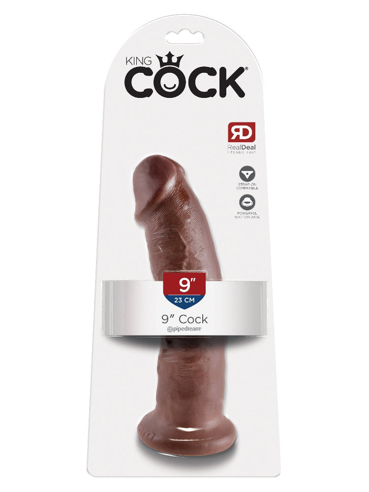 King Cock Real Deal Ultra-Realistic Dildo Dildos Pipedream Products Dark 9"