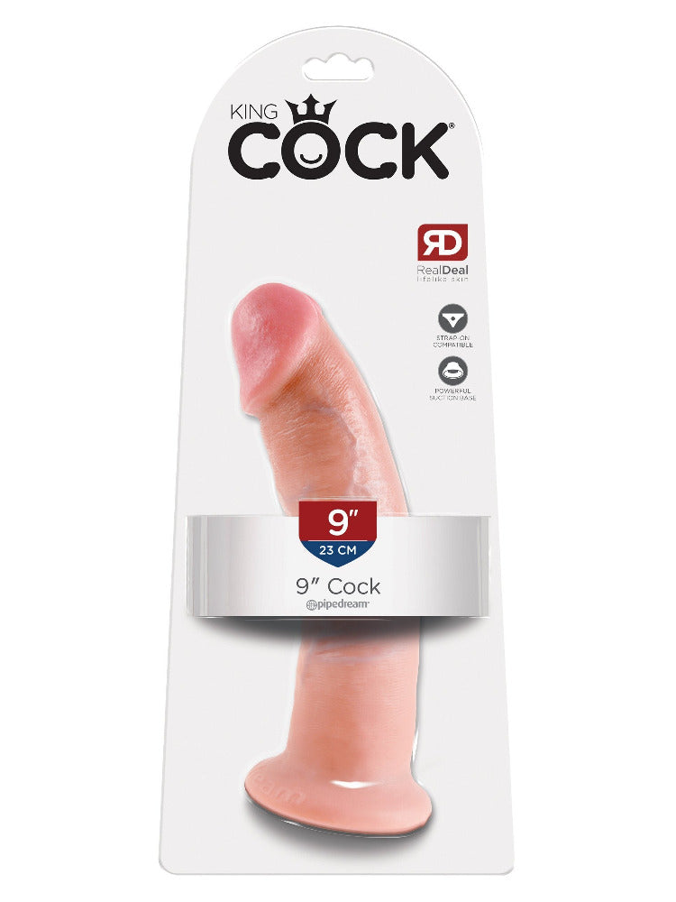 King Cock Real Deal Ultra-Realistic Dildo Dildos Pipedream Products Light 9"