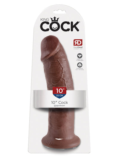 King Cock Real Deal Ultra-Realistic Dildo Dildos Pipedream Products Dark 10"