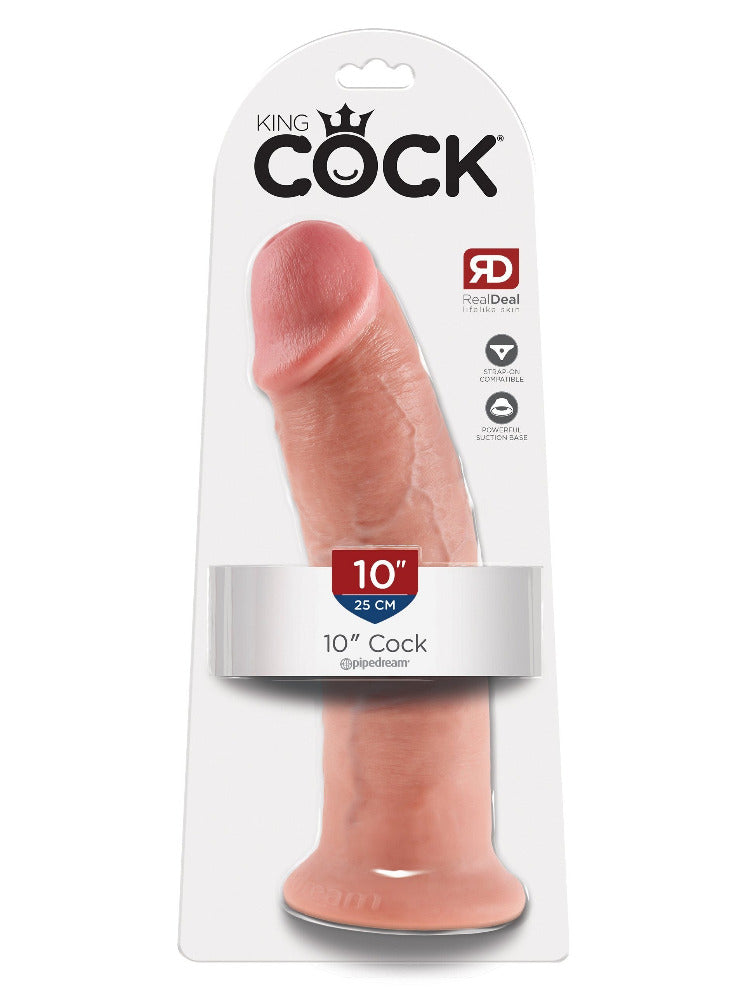 King Cock Real Deal Ultra-Realistic Dildo Dildos Pipedream Products Light 10"