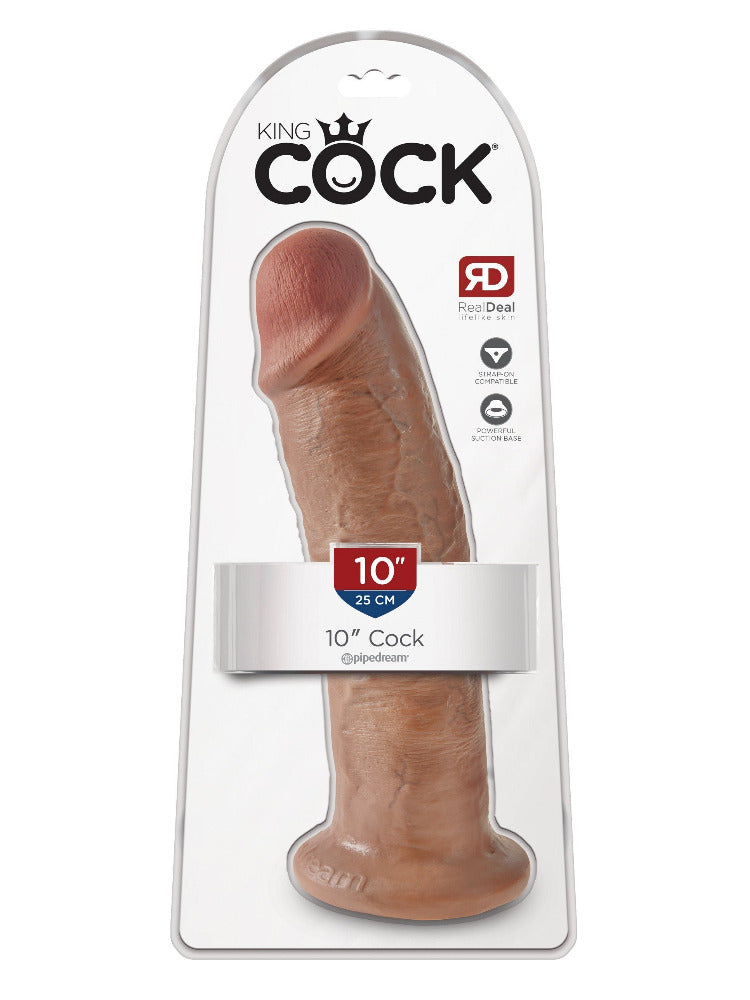 King Cock Real Deal Ultra-Realistic Dildo Dildos Pipedream Products Tan 10"