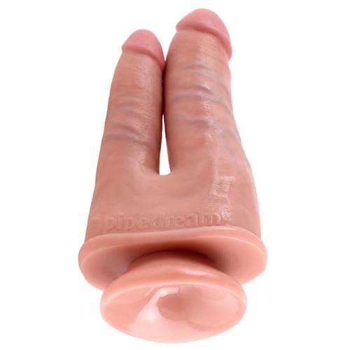 King Cock Double Penetrator Realistic Dildo Dildos Pipedream Products Light