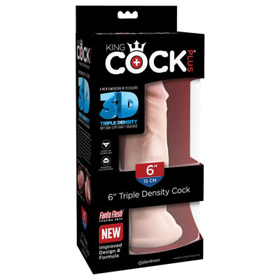 King Cock Plus Triple Density Dildo Dildos Pipedream Products 6"