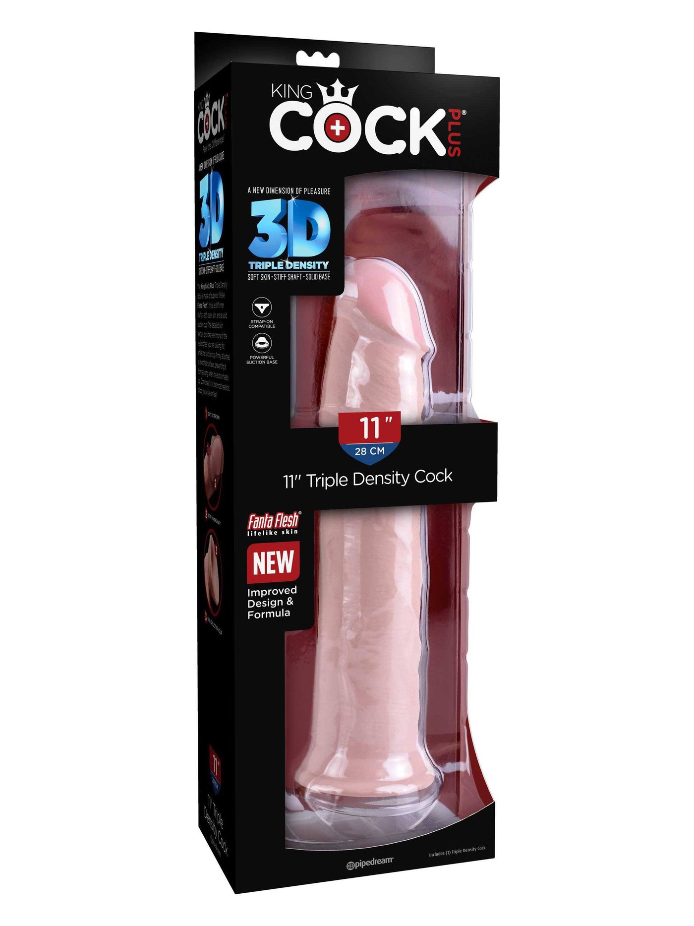 King Cock Plus Triple Density Dildo Dildos Pipedream Products 11"